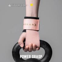 FITTERGEAR Deadlift Lifting Straps with Wrist Support One Size koralų rožinė spalva