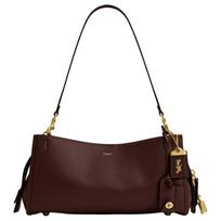 Coach Rogue 34 Klasikinis spaudinio logotipas Odinė rankinė per petį Didelės moteriškos rankinės Raudonai rudos CCX18-B4MPL Basic Set (Bag+Dust Bag)