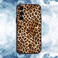 Leopard Print Pattern Phone Case For Samsung S25,S24,S23,S22,S21,S20,Plus,Fe,Lite,Others Black Cover Samsung S24Plus