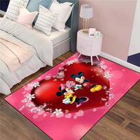3D M-Minnie M-Mickey Mouse Printed Rug Carpet for Living Room Bedroom Floor Mat Decor Surprise Gift for Boys and Girls Potdemiel 40cm x 60cm