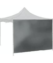 Šoninės sienelės pavėsinei 2x3 m 210D pilkos vandeniui atsparios