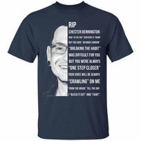 Chester Bennington Memorial Miss Him Shirt Navy Blue Unisex S-5XL 1H0543 Unisex T-Shirt S įvairiaspalvis