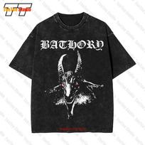 Bathory Goat Bathory Legend Of Black Metal Quorthon Vintage Oversized TShirt TWX S