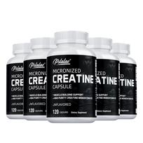 Pslalae Micronized Creatine Monohydrate Capsules, High Purity, Fitness, Sports, Dietary Supplement 120*5