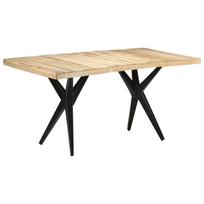 Valgomojo stalas, 160x80x76cm, neapdorota mango mediena