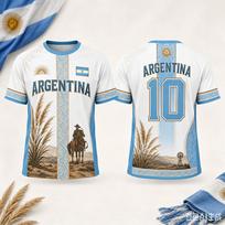 2026 Nauji Argentinos futbolo marškinėliai Vyrams Moterims Vaikams Mėlynos Baltos Juostelės Unikalūs Kvėpuojantys Greitai Džiūstantys Futbolo Marškinėliai Sporto Gerbėjams XXS gray
