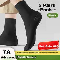 Kelorlock Disposable Socks Unisex Daily Use Odor-Resistant Sweat-Absorbing Travel Socks Breathable Wash-Free