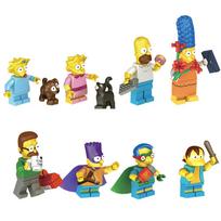 (Style B) 32Pcs Simpson Family Mini Figures Building Blocks Children Educational Toys Style B
