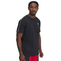 Under Armour Icon HWT Tee Taping Black/ White - Dydis L (1390300-001 Marškinėliai)