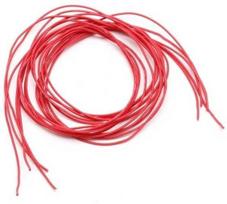 Oem Konservuota varinė silikoninė viela 26AWG - 28 gyslos - 0.14 mm2 - raudona - lanksti