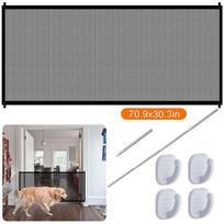 Safety Gate Baby Pet Dog Door Wide Retractable Mesh Net Home Kitchen Stairs Net