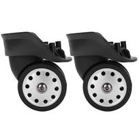 A Pair A88 Black Luggage Multihole Wheel Universal Suitcase Replacement Outdoor Supplies