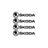 Automobilio Aksesuarai PVC Emblema Automobilio Kėbulo Šoninės Durys Ratlankių Lipdukai Skoda Yeti Fabia Octavia 3 2 a5 a7 Kodiaq Karoq MK2 Rapid Black for Skoda