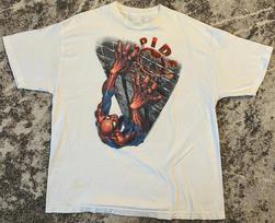 NEW Marvel 2002 Spiderman Tobey Maguire Promo T-Shirt Movie Comfort Colors Unisex T-Shirt L