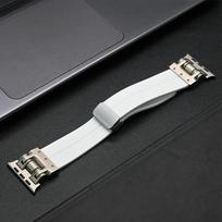 Magnetic Silicone Band for Apple Watch Ultra 3 2 49mm 9 8 7 45mm Loops Bracelet Strap for iWatch Series 11 10 46mm 6 5 4 Se 44mm 44mm 45mm 46mm 49mm