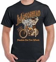 Tobuli Motorhead 1983 m. Turo Kita Vintažinė Marškinėliai Juodi Dvišaliai S