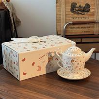Alice Teapot Cup Saucer Girls Teacup Birthday New Wedding Companion Gift House Moving Afternoon Tea Tea Set Gift Box 620ml