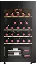 Haier Wine Bank 50 Serie 3 HWS34GGH1 Kompresorinis vyno aušintuvas Laisvai pastatomas Juodas 34 buteliai