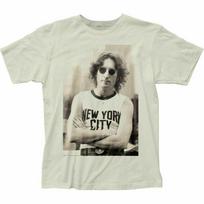 26 John Lennon NYC T Shirt Mens Licensed Rock N Roll Music Retro Tee Vintage White Unisex T-Shirt L