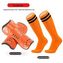 Thickened Football Shin Guards with Anti-Collision Protection & Over-the-Knee Long Socks for Adults
