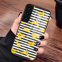 Banana Pattern Phone Case For Samsung A56 A36 A26 A16 A15 A25 A35 A55 A14 A34 A24 A54 Glass Case Samsung A53