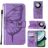 Honor X9B X8B X7B Case Flip Leather Wallet Butterfly Folding Leather Cases For Honor Magic 6 Lite Card Stand Phone Book Cover Honor Magic 6 Lite