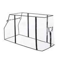 Outdoor Wheelbarrow Rain Cover Camping Cart Windproof Cover Rain Shelter Transparent EVA Raincoat Trolley Universal Accessories skaidri
