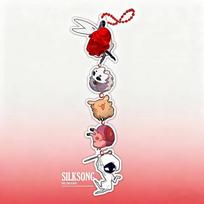 Game Hollow Knight Silksong Hornet Cosplay Keychain Keyring Kawaii Acrylic Pendant Key Chain Bag Accessories Ornament Props smėlis
