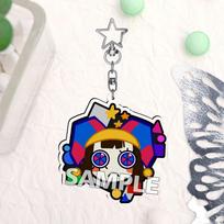 For TADC Anime Peripheral Pomni Jax Gangle Zooble Acrylic Key Chain Custom Cartoons Backpack Pendant Festival Gift