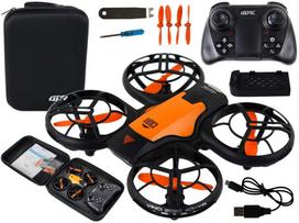 Dronas su nuotolinio valdymo pultu LeanToys, oranžinis