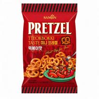 SAMJIN Mini Pretzel Biscuits 70g Rice Cake Flavor | Crispy Crunchy Texture, Savory Rice Cake Flavor, Convenient Snack Rice cake flavor