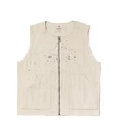 Snow Peak Sulfur Dyed Fade Painted Vest Outerwear Vest ECRU M VT-26SU004 Mid-layer Men's Women's