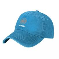 Pitbull Logo Washed Cotton Baseball Cap Classic Fit Unisex Adjustable Hat with Embroidered Brand Design