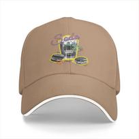 Sada Luxury Drink And Burger Print Baseball Cap Polyester Adjustable Casual Sun Hat Unisex One Size