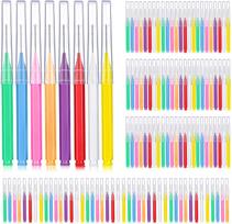 100pcs Toothpick Interdental Brushes Oral Hygiene Dental Floss Soft Plastic Tooth for Teeth įvairiaspalvis