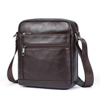 Karvės odos „Crossbody“ krepšys vyrams Kasdienis odinis krepšys Kvadratinis minkštos odos pečių krepšys One Size