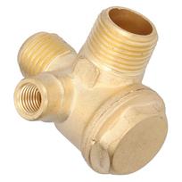 323 Atbulinis vožtuvas 3 krypčių žalvarinis sriegiuotas jungtis Oro kompresoriaus priedai 7mm 16mm 14mm