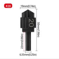 Water Pipe Expansion PPR Lifting Stepped Drill Bit Hexagon Shank Power Tools Parts Step Drill For Plumber Repairing 20#