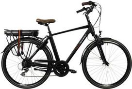 Miesto elektrinis dviratis 28" Brooklyn Urban DD TopVelo Shimano, plieno rėmas, juodas