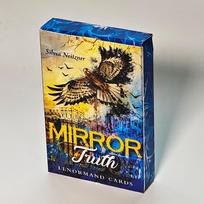 9*6cm Veidrodžio Tiesa Lenormand kortų kaladė Spausdinta ant 350GSM dvipusio reljefinio kartono 36 kortelės Žavingi fraktaliniai vaizdiniai kortelės mėlyna