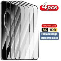 4 vnt. grūdintas stiklas, skirtas XiaoMi POCO X7 Pro 5G, viso ekrano apsauga, skirta Poco X6 X5 Pro 5G, apsauga 9H stiklas POCO X5 Pro juoda