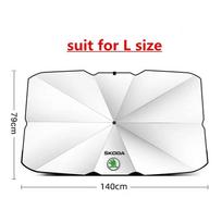 Car front windshield sunshade suitable for Skoda Rapid Fabia Octavia Superb Kodiaq Karop Kamiq car sunshade interior accessories tamsiai pilka spalva