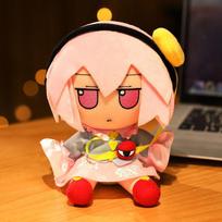20cm Touhou Project Hakurei Reimu Kirisame Cirno Fumo Plush Toys Anime Gifts Japanese Daughter Day 20cm tamsiai mėlyna