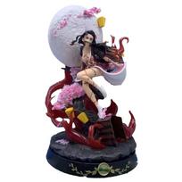 Demon Slayer GK Figure Nezuko Kamado Blood Demon Art Ver. 14cm Anime Collectible Model Toy Boxed Gift Decoration for Fans 14cm