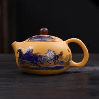 Chinese Creative Purple Clay Teapot Color-changing When Heated Tea Set Household Kung Fu Tea Set Teapot Tea Cup Teaware Gift