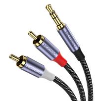 MOSWAG RCA Conversion Audio RCA Adapter Audio Stereo Mini Compatible with AV Android Car 3.5mm Cable, Cable, Plug, Amplifiers, Selectors, PCs, juoda