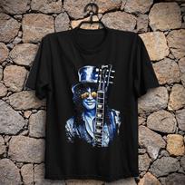Retro Slash TShirt Guns N' Roses Saul Hudson Axl Rose Frank Ferrer World On Fire Unisex T-Shirt - Men's Summer Cotton Graphic... S įvairiaspalvis