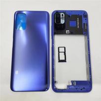 A+++ For Xiaomi Redmi Note 10 5G Full Housing Back Lid Housing Door+Middle Frame With Camera Lens +Sim Card Parts mėlyna