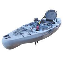 Vienvietė modulinė žvejybinė baidarė AMBER KORA 10.8, Flap pedal, 330 x 88 x 31 cm, Winter Camo, HDPE (Nemokamas pristatymas)