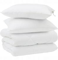 vidaXL Žieminė antklodė su pagalve 3 vnt. White 240 x 220 cm Mikropluoštas Lumarko! | 3377779 VidaXL | 8721288618184